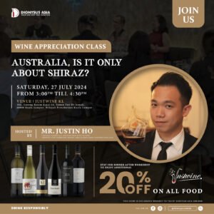 [JULY 27] Wine Appreciation Class (Is it only about Shiraz?)